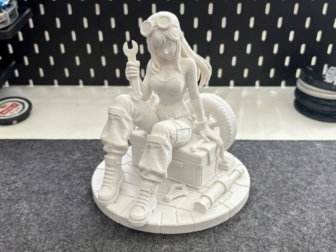 Mechanic Girl | Tech Waifu Workshop Statue