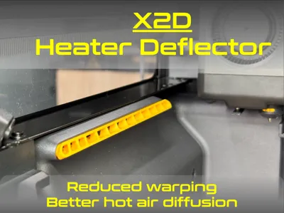 X2D Heater Deflector (Left Auxiliary Fan)