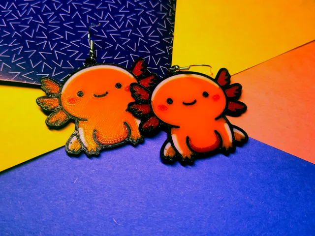 Axolotl Earrings