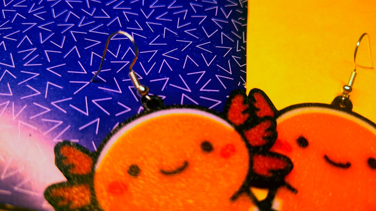 Axolotl Earrings view 4