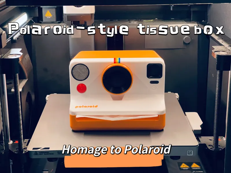 Polaroid-style tissue box