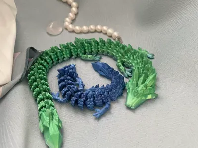 Ned the articulated crystal dragon