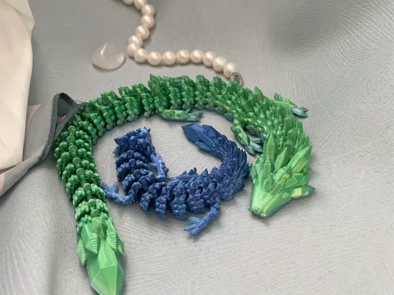 Ned the articulated crystal dragon
