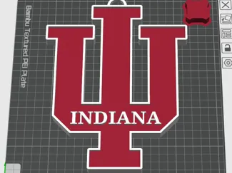 IU Indiana Hoosiers Logo & Hype Chain 