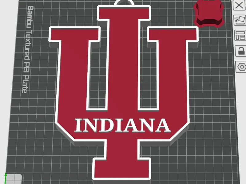 IU Indiana Hoosiers Logo & Hype Chain 