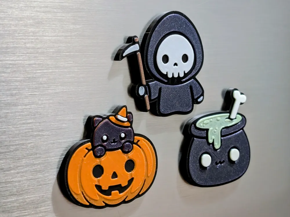 Adorno temático: Cute Halloween Magnets - Layered & Fast (Part 4). Referencia del modelo original.