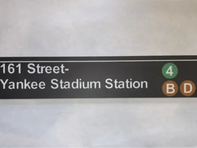 NYT Transit Sign - Yankee Stadium