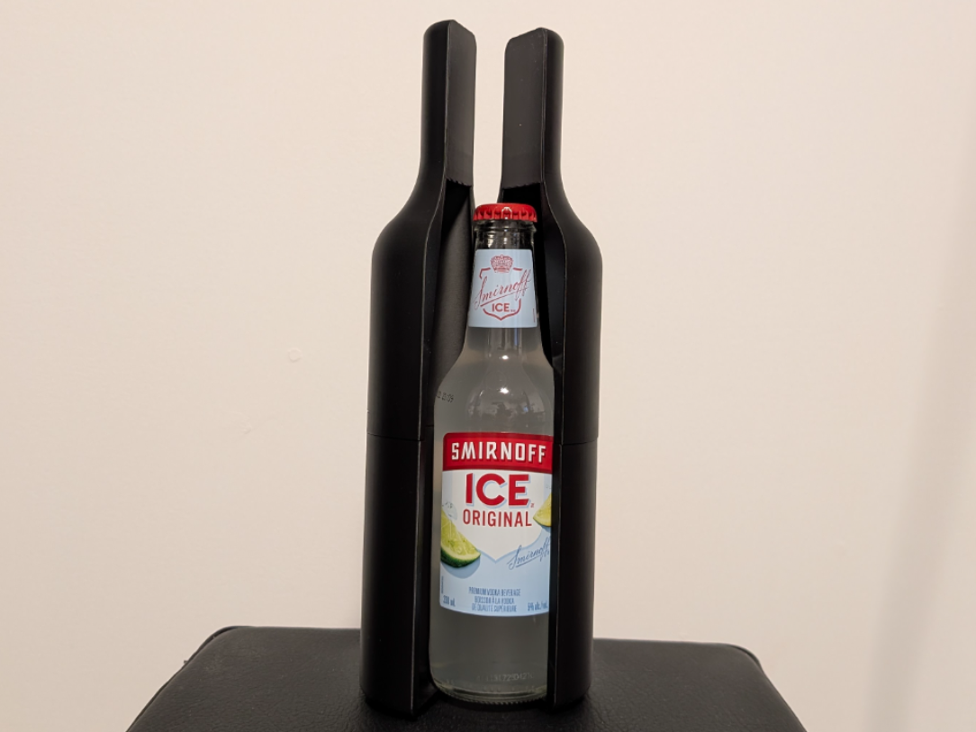 Bottle Split in Half Full Bottle plate