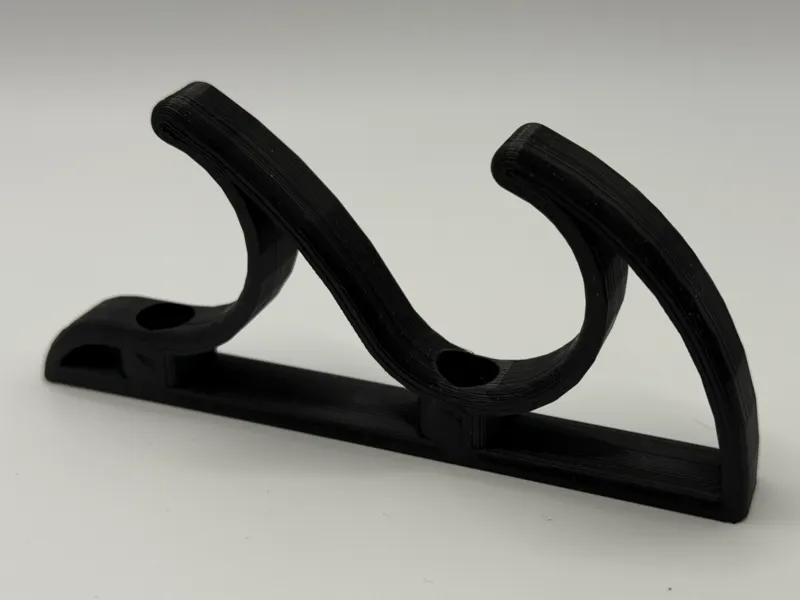Wall-Mounted Fishing Pole Rack (2 Poles)
