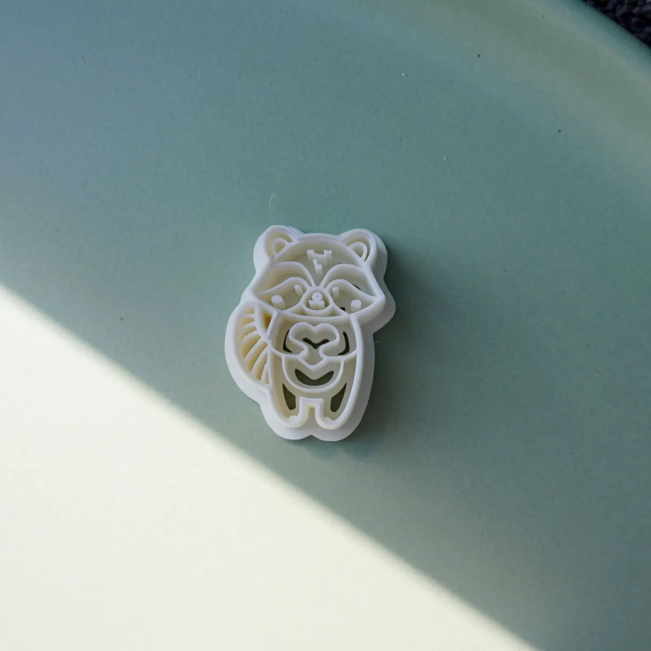 Cute Racoon Polymer Clay Cutter Earrings Necklaces view 2
