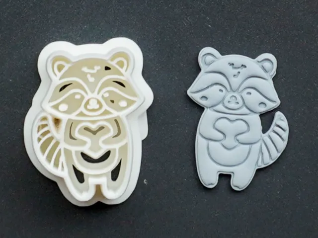 Cute Racoon Polymer Clay Cutter Earrings Necklaces