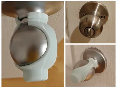 Child safety door knob cover - prevent locking