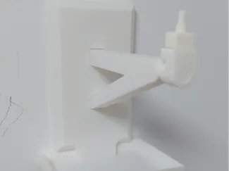 Gunpla wall mount with storage tray