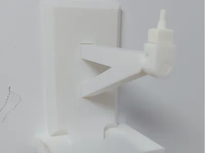 Gunpla wall mount with storage tray