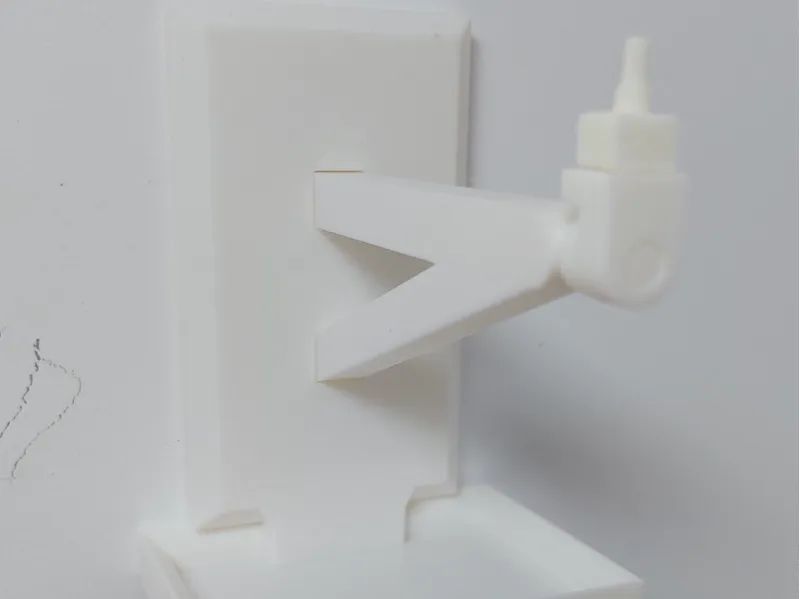 Gunpla wall mount with storage tray
