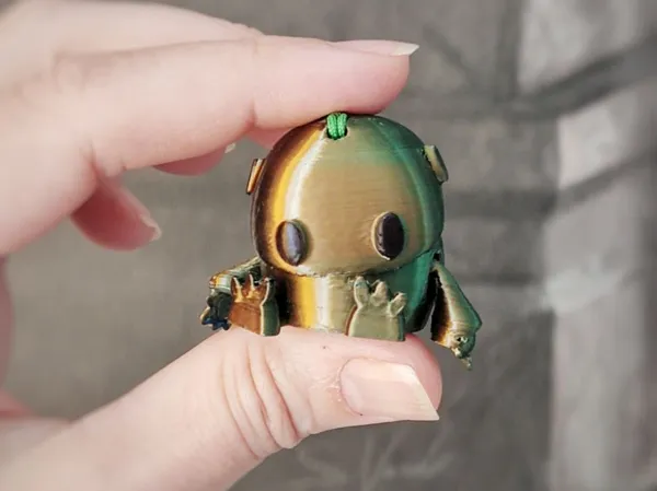 Robot articulé miniature porte-clés