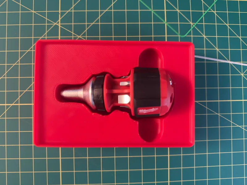 Milwaukee Stubby Screwdriver Gridfinity Tray