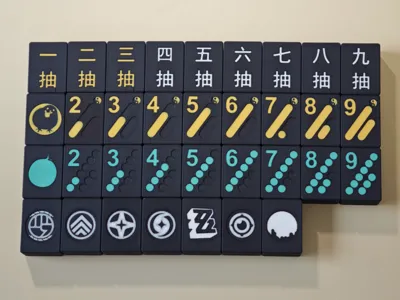 Zenless Zone Zero themed mahjong tiles