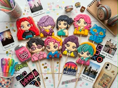 Kpop Demon Hunters Cookie Cutter Huntrix Cartoon