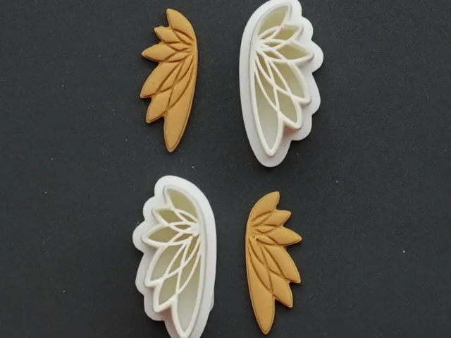 WIngs Polymer Clay Cutter Earrings Necklace Pin