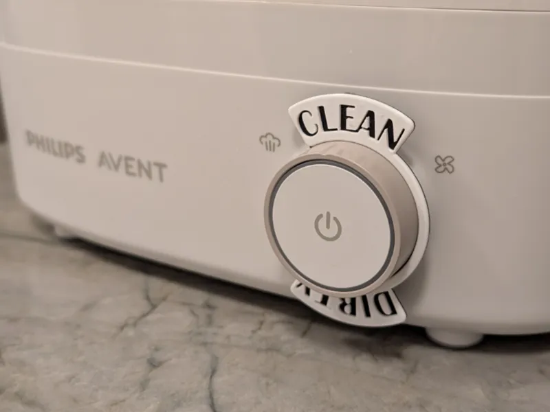 Clean/Dirty status for Avent Bottle Sterilizer