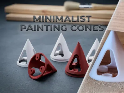 Minimalist Painting Cones – Material Saving Design