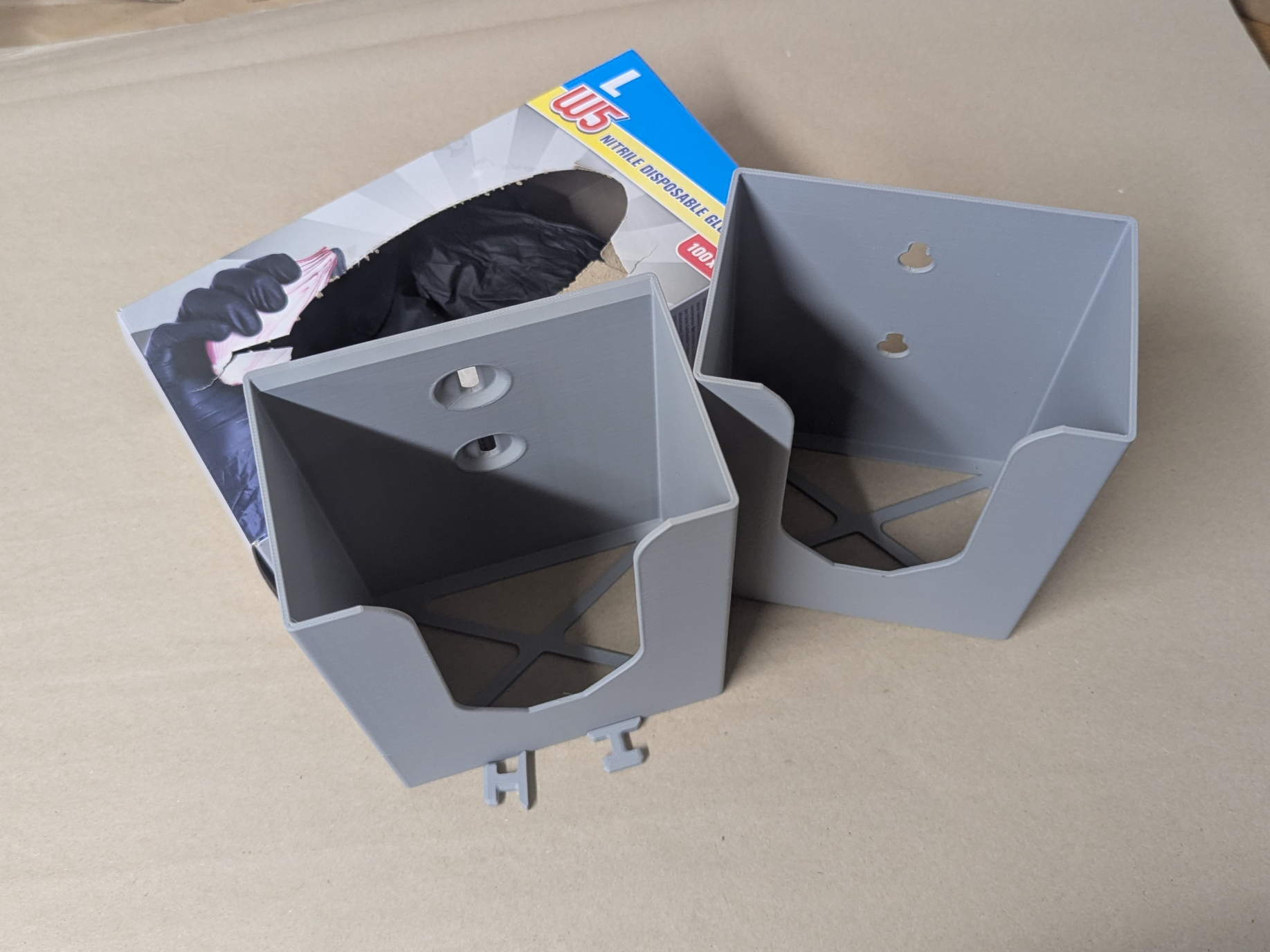 Glove Box Holder for W5, SKADIS or screws