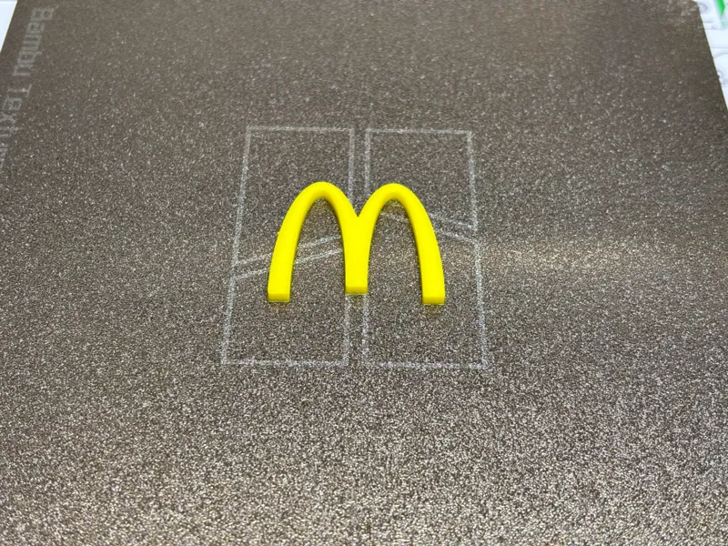Golden Arches Inspired Badge for Can Cooler