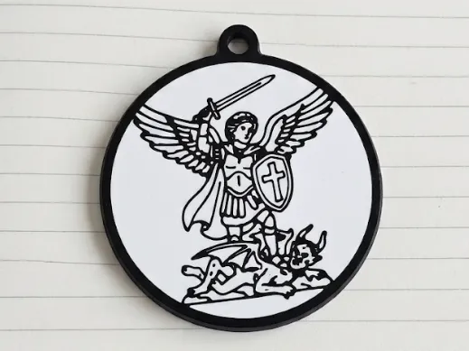 Saint Michael the Archangel Keychain