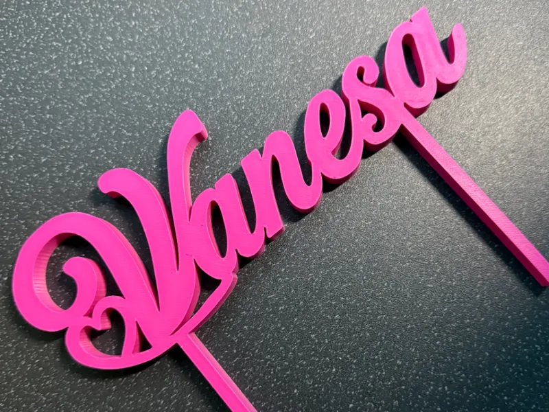 Vanesa Name Cake Topper