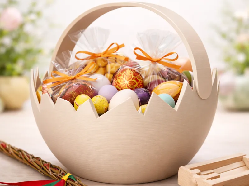 Eggshell Easter Basket