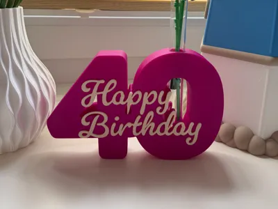 Decorative Stand 40th Birthday