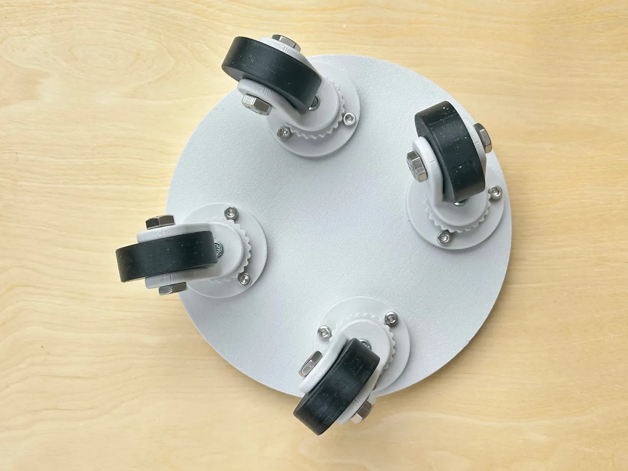 Plant Pot Tray with Swivel Casters / Caster Wheels view 3