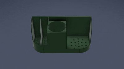 Modular shelf for kitchen or bathroom
