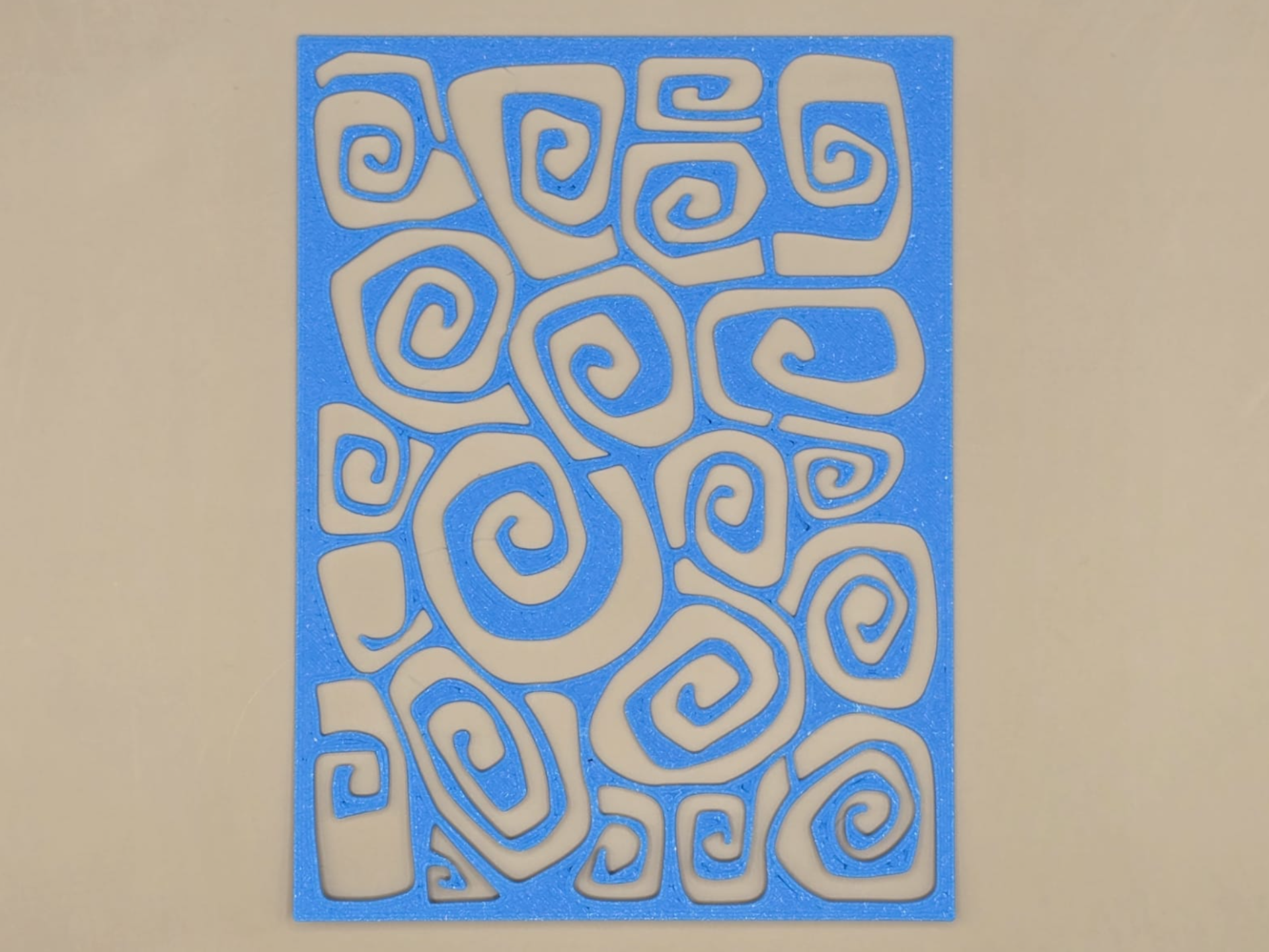 Abstract Swirls Stencil Template Craft
