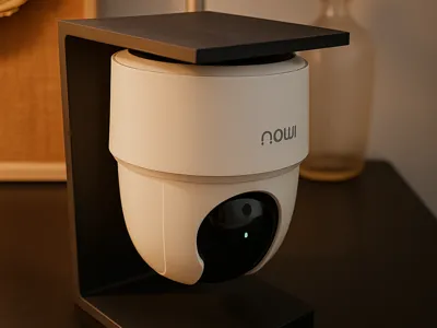 Screwless mount for inverted IMOU camera 