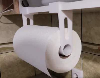 Holder for large rolls of paper towel