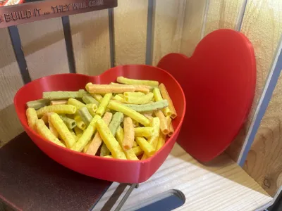 Heart Candy Dish with Lid simple