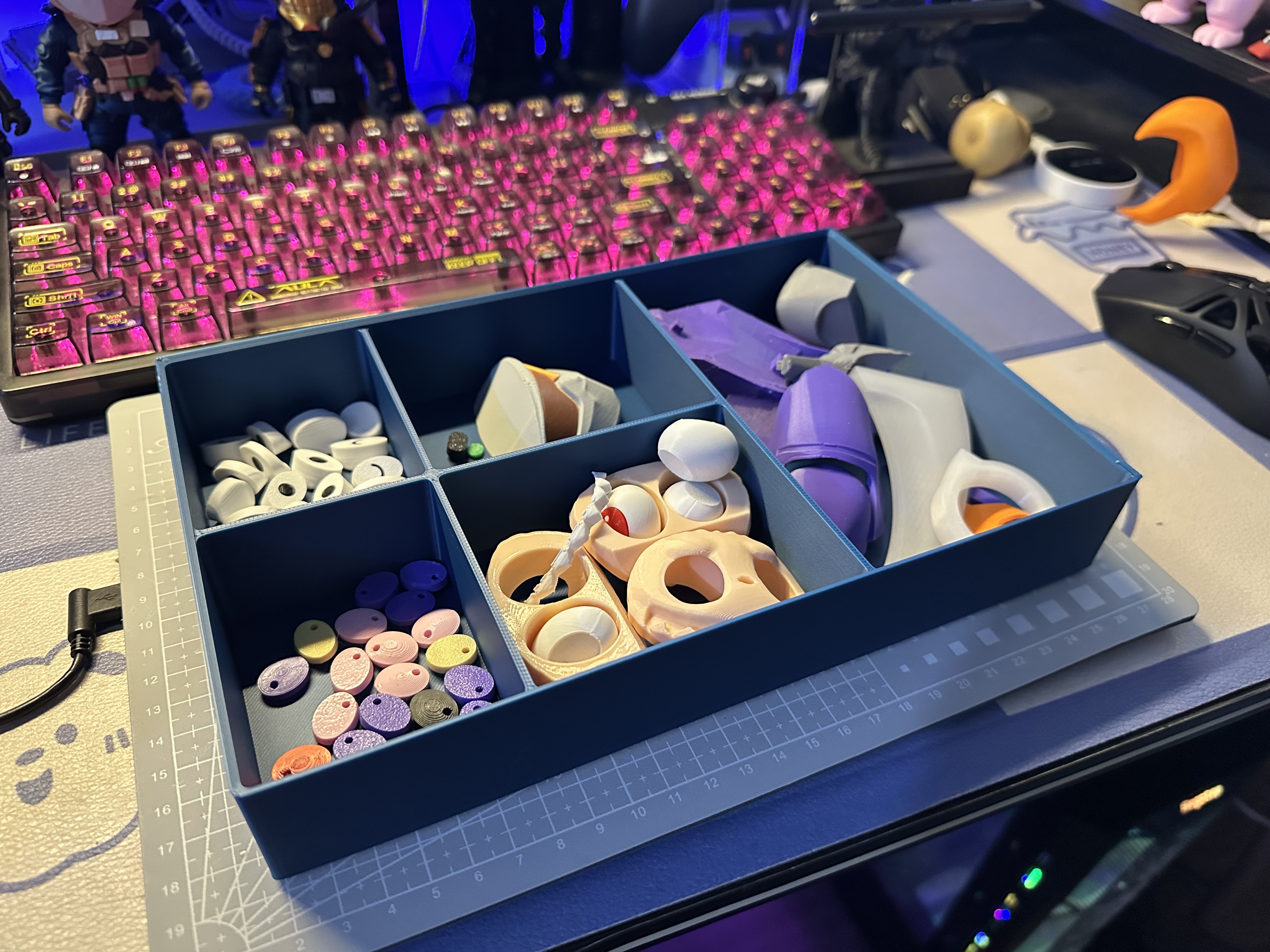 Miniatura 2 do modelo 3D 超级堆叠收纳盒~ 零件盒