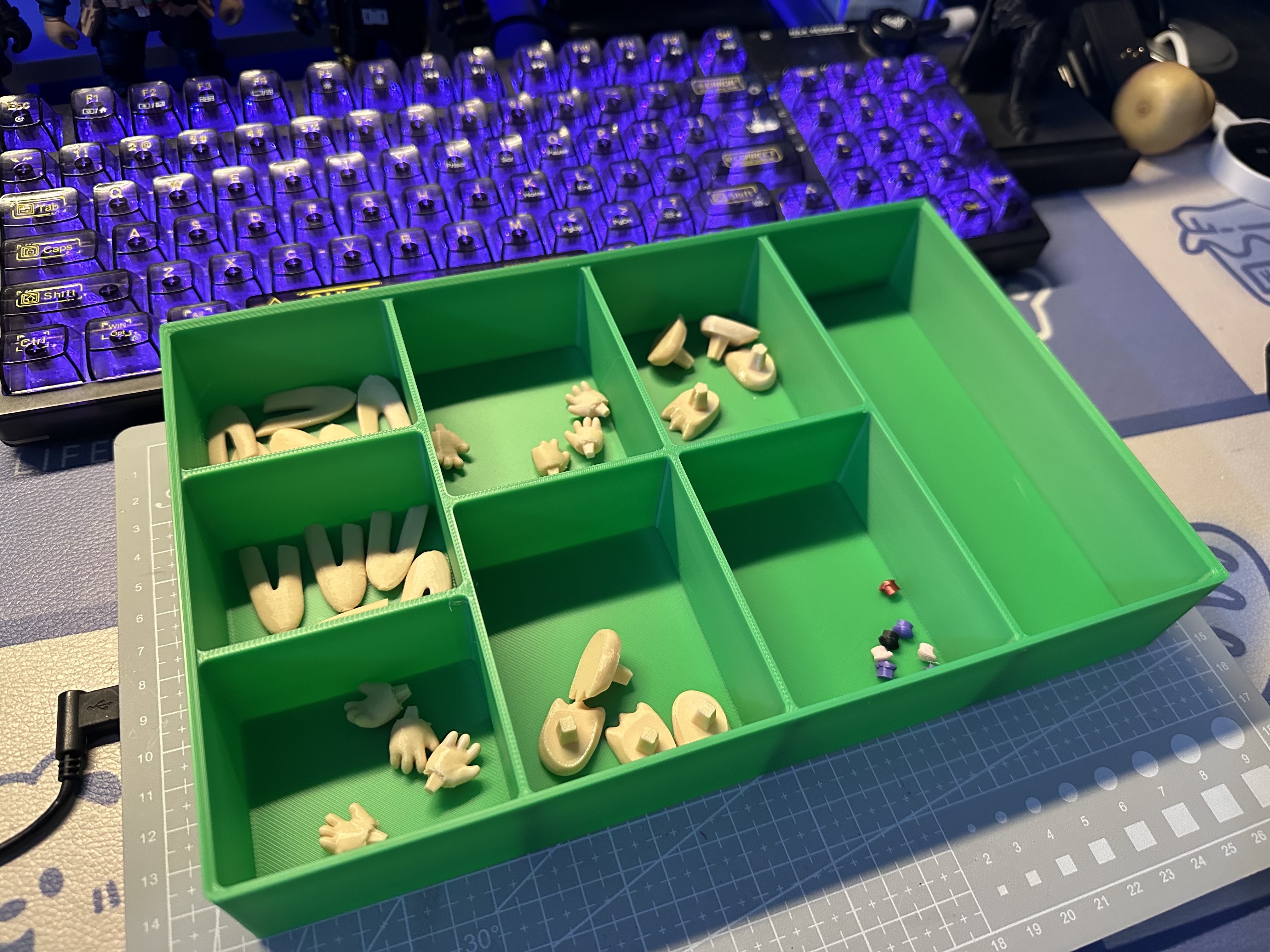 Miniatura 3 do modelo 3D 超级堆叠收纳盒~ 零件盒