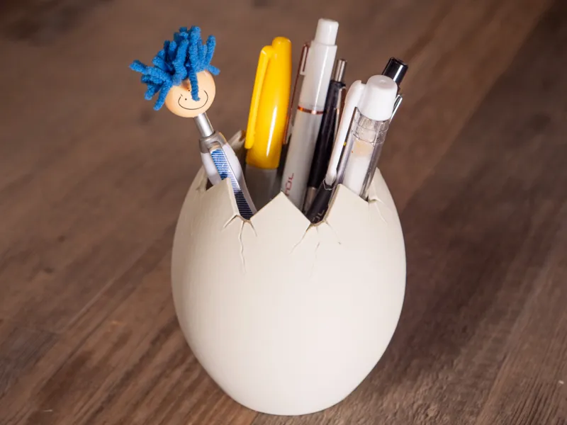 Dinosaur Egg Pen Holder - Desk Organizer