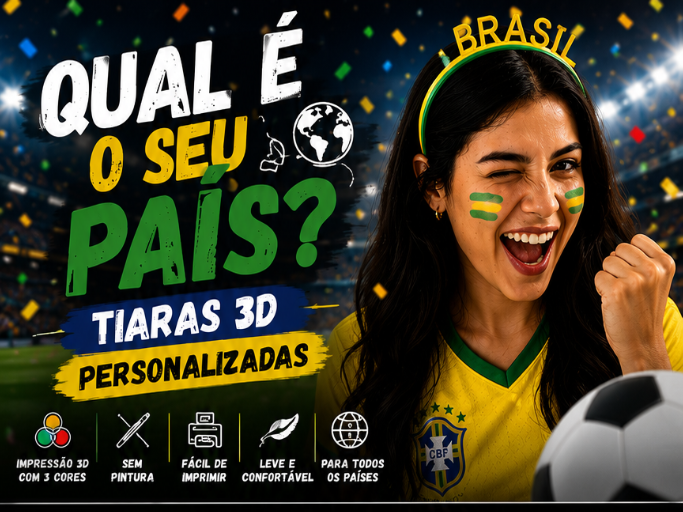 Tiara Personalizada de países Copa do mundo
