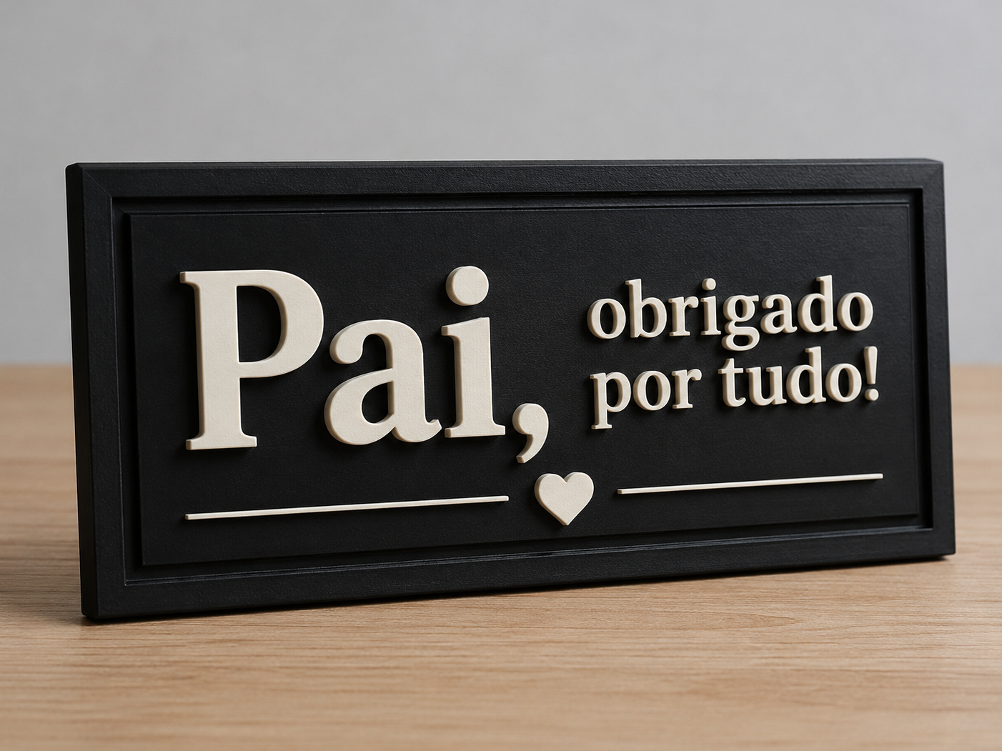 Pai Obrigado por tudo placa/quadro - 1