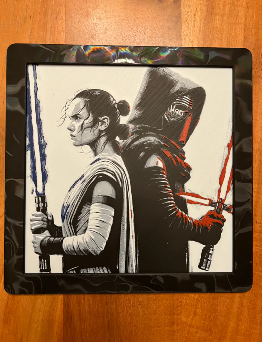 Rey and Kylo Ren(Multi-Colored)