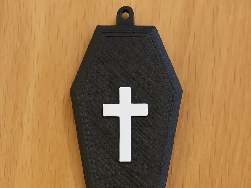 Coffin keychain