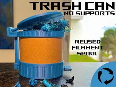 working trash can 