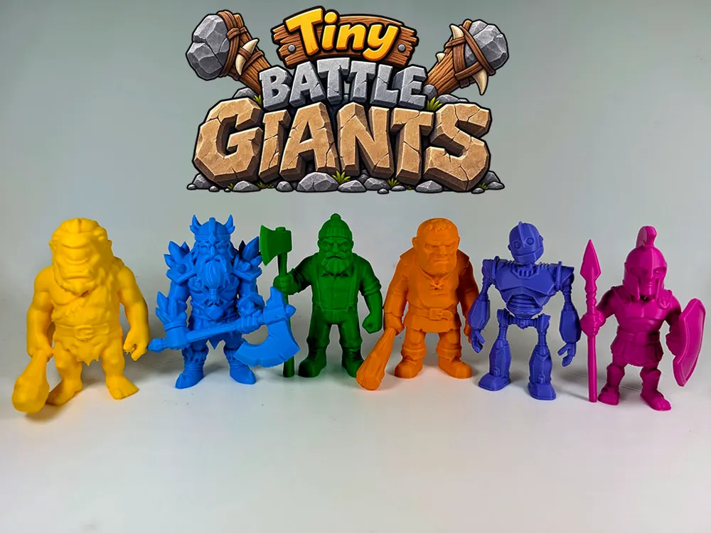 Modelo para impresión 3D: Tiny Battle Giants. Referencia del modelo original.