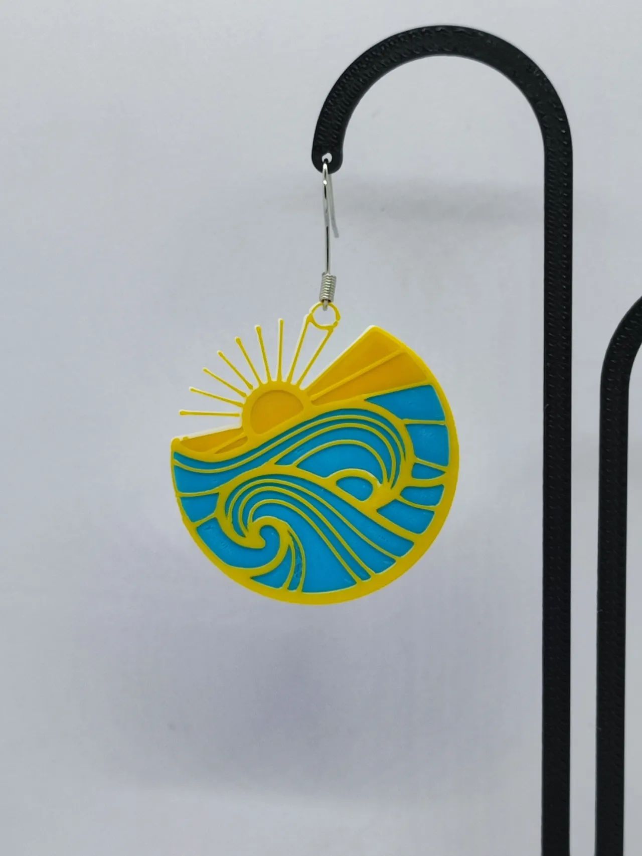 Pendientes Olas Doradas view 4