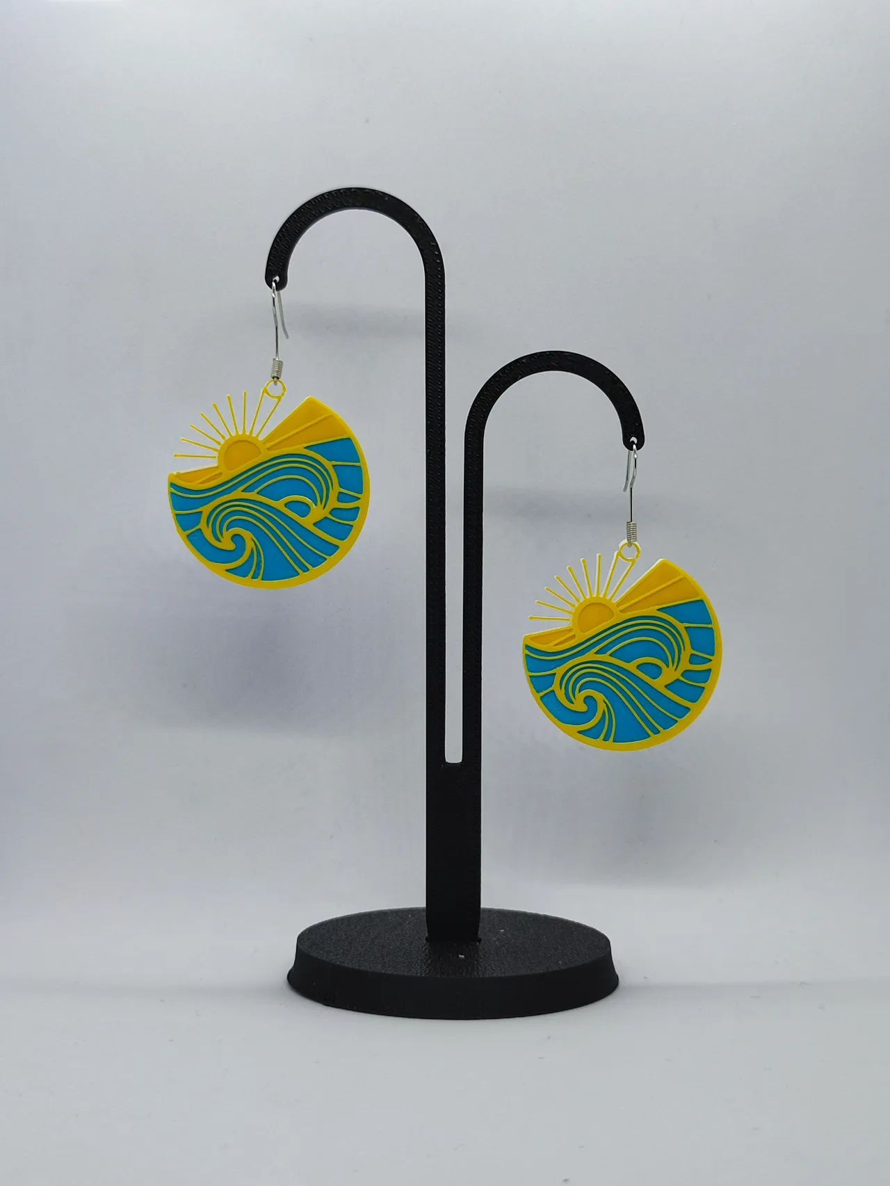 Pendientes Olas Doradas view 2