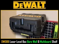 Wall and Multiboard Shelf for Dewalt DW088 Box